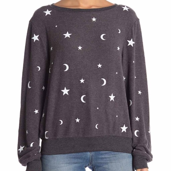 Wildfox Tops - NWT Wildfox Essentials Moon and Stars Sweatshirt